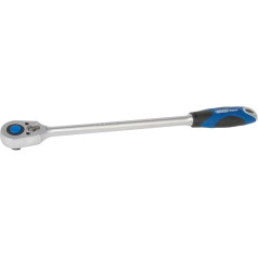 Draper Expert 02595 1/2-Inch Square Drive Extra-Long Quick-Release Soft-Grip Reversible Ratchet