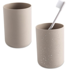 Чашка-тумба для ванной, 2 штуки 300 мл, небьющаяся чашка для ванной, многоразовая пластиковая чашка, безопасный и легкий напиток, пластиковая 