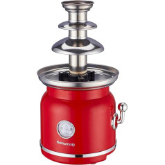 Melchioni 118370003 Семейный шоколадный фонтан Choco с 3 уровнями с функцией нагрева и мотором 90 Вт Красная сталь