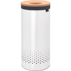 Brabantia Контейнер для белья с пробковой крышкой, 35 л - белый
