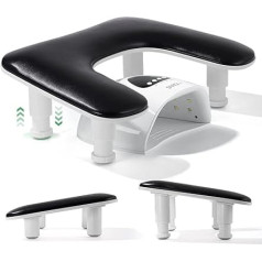 Deciniee Hand Rest Nail Studio Wrist Rest: U-образный подлокотник для ногтей - регулируемая высота подставки для запястий для ногтей для ногтевых техников Под