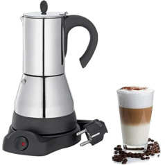 Электрический перколятор, кофемолка, электрическая кофемашина из нержавеющей стали для капельного кофе/френч-пресса, емкость 250 г, автомат