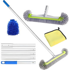 Щетка для чистки бассейна с телескопическим стержнем 160 см, щетка для бассейна 45 см, набор щеток для бассейна, щетка для чистки бассейна с ал