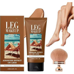 Miracle De Paris Leg Makeup - Miracle De Paris Body Coverage Perfector, All Over Complexion Perfector, Tattoo Cover Up Cream, Sweat-Proof Tattoo Cover Up Cream with Body Makeup Brush (#3)