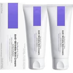 Anti-Falten-Creme zur Faltenentfernung, Power Lift Aufpolsternde Creme, Straffende Creme, Feuchtigkeitsspendende Gesichtscreme, Reduziert feine Linien und Fältchen (2 Stück)