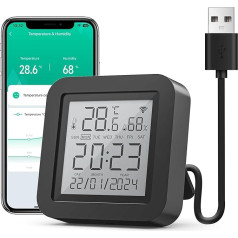 GHome Smart WiFi термометр гигрометр, умный инфракрасный пульт дистанционного управления, цифровой измеритель температуры влажности с приложени