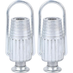 HEMOTON Натяжитель линии для одежды, комплект из 2, алюминиевые ручки для линии для одежды, хозяйственные принадлежности для линии для одежды, 