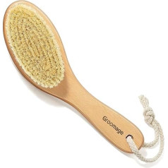 Сухая щетка для тела Groomage, сухая щетка для ухода за кожей, отшелушивающая щетка из натуральной щетины, щетка для тела для отшелушивания кож