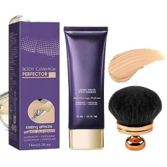 All Over Complexion Perfector with Extra Large Body Makeup Brush, Body Coverage Perfector, Körper Make up Wasserfest, Body Coverage Perfector für Beine