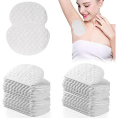 Xrten Прокладки от пота для подмышек, 100 штук, самоклеящиеся прокладки для подмышек, одноразовая защита подмышек, летние прокладки против пот
