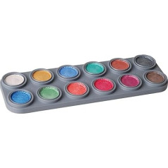 Жемчужно-водная палитра для макияжа с 12 цветами