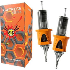 BIGWASP Энергетические одноразовые модули игл татуировки (иглы картриджа татуировки) Пакет 50 смешанных игл татуировки круглый вкладыш 0,35 мм #1