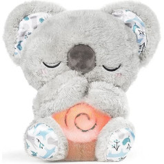 Auby Soothe 'n' Cuddle Koala, плюшевая игрушка с успокаивающей функцией, плюшевая игрушка для новорожденных, 10 колыбельных, свет и ритмичное дыхание