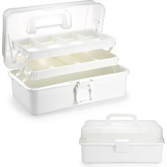 SUMNACON 3-слойная многоцелевая коробка, BPA-бесплатная коробка для шитья, футляр для медикаментов, коробка для ручек, регулируемая коробка для с