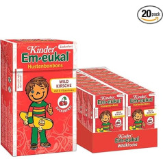 Kinder Em-eukal Капли от кашля Дикая вишня, Минис без сахара с 5 витаминами, 20 х 40 г