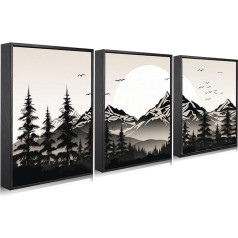 JBER Набор из 3 холстов настенное искусство современный плакат принты для стен спальня гостиная стены стол украшения красивый подарок обрам