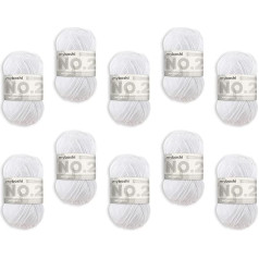 Пряжа для вязания крючком и спицами Myboshi, модель № 2, с волокном Капок, светлая пряжа