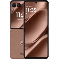 Motorola RAZR 50 Ultra 5G XT2451-3 512GB + 12GB RAM Dual SIM (Nano, eSIM) Unlocked Android 14 Flip Smartphone - Mocha Mousse