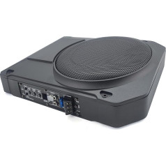 CISSIYOG 800 Вт активный сабвуфер, 10-дюймовый тонкий автомобильный сабвуфер под сиденьем, мощный сабвуфер в корпусе с контроллером для автомоби