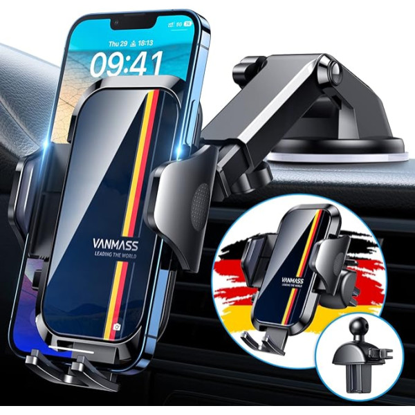 VANMASS мобильный телефон держатель автомобиля [обновление версии бомбозащитный] 4-в-1 присоски вентиляции мобильный телефон держатель автомо