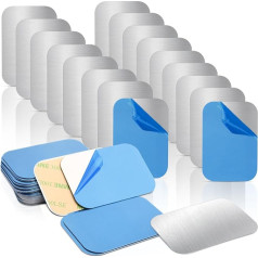 swihorab Упаковка из 100 самоклеящихся металлических пластин, металлические пластины для магнитов, очень тонкие металлические пластины, металл