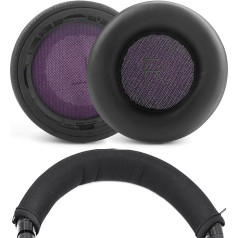Backbeat Pro Ear Pads and Headband Replacement Ear Pads Compatible with Plantronics Backbeat Pro Wireless Noise Cancelling Headphones Protein Leather Memory Foam Ear Cups (Black)