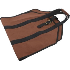 AYWTIUN Сумка для переноски дров из холста, вощеный камин, большая сумка для дров с ручками, ремень безопасности, кемпинг, на открытом воздухе, 