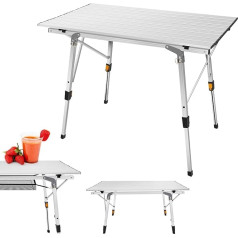 Садовый складной стол для пикника 3 фута, крытый складной стол для использования на открытом воздухе с регулируемыми ножками, кемпинговый 