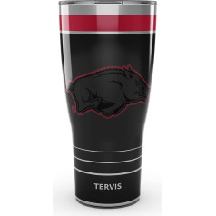 Tervis Traveler Arkansas Razorbacks - Night Game, трехстенный изолированный стакан для напитков, 30 унций, нержавеющая сталь