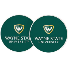 Подставки для автомобиля Desert Cactus Wayne State University, WSU Warriors, впитывающие, песчаник, комплект из 2 штук (дизайн A)