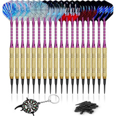 CHRDW, 18 штук пластиковых дротиков TP, алюминиевый стержень, профессиональный набор дротиков с пластиковым наконечником, электронная доска дл