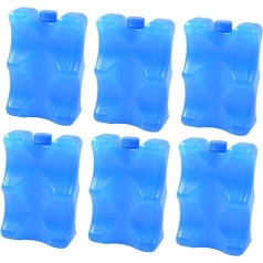 perfk 6 частей прохладные пакеты для хранения бутылки грудного молока, портативный 350 мл блок льда ланч-бокс охладитель для пляжа, кемпинга, се