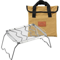 Campingmoon MS-1012-SW Складной кемпинговый гриль с решеткой, 9,5 x 7,9 дюйма, 304 нержавеющая сталь