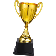HLUONGTN Мини Золотой Трофей С Черным Квадратным Основанием 1-Piece Золотой Трофей Награда Трофей, Женский Трофей