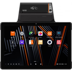 Мобильный терминал v3 mix, android 13, 4/32gb, камера 2+0.3 mp, 4g, датчик пальца, принтер 80 мм, сканер 1101