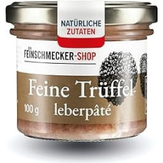 Печеночный паштет с трюфелем 100 г I Нежный деликатесный паштет с черным трюфелем и сливками I Ароматный деликатес для хлеба и кростини