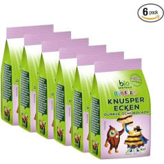 BioKids Хрустящие уголки темный шоколад 6 х 60 г