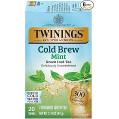 Twinings Cold Brew Green Tea with Mint Iced Tea (6 x 20 пакетиков)