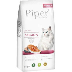 piper animals with salmon - сухой корм для кошек - 3 кг