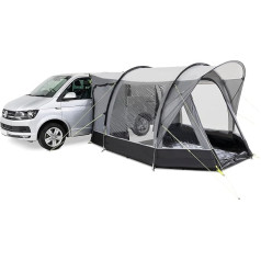 Kampa - Action - Unabhängiges Campervan-Seitenvorzelt, mit Stangen, 68D-Canvas, UV50+, Wassersäule 600L/H/m², für 4 Personen, großes Vorzelt für Wohnmobile, Bulli, Van