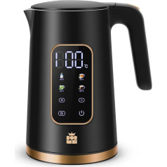 Чайник ForMe из нержавеющей стали 1,7 л с функцией выбора температуры 40-100°C I светодиодный цифровой дисплей температуры I регулируемый чайник I 