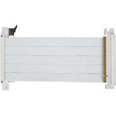 Annadue PCIE 4.0 Riser Cable, PCIE 4.0X16 Graphics Card Extension Cable, Высокоскоростной гибкий двухсторонний 180-градусный кабель расширения порта PCI E GPU Graphics Cards (белый)