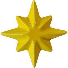 Letshelter | Желтая звезда Керамическая вешалка для полотенец и украшение для радиаторов - Ручная работа в Италии - Крепится непосредственно к р