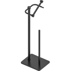 WZRUA Туалетная бумага, свободная, SUS304 Edelstahl, свободная, с Aufbewahrungsspender, doppelt schwenkbarer Pfosten, Schwarz