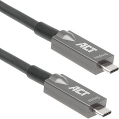 ACT AK4310 Активный оптический кабель USB C (AOC) 10 м, видеокабель USB 3.2 Gen2, высокая скорость 10 Гбит/с, активный оптический кабель USB C, для видеоконфере