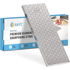 S SATC Алмазный точильный камень 2-сторонней зернистости 400/1000 Алмазная пластина Whetstone 8