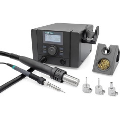 QUICK 709D+ 2-в-1 Рабочая станция с сенсорным управлением и цифровой регулировкой 1350 Вт, горячий воздух 100-500°C до 50 л/мин, паяльник 70 Вт до 480°C - SMD ра