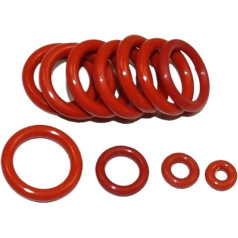 CZDIQXVF Tichkness 1,8 mm Silikonkautschuk-Dichtungs-O-Ring, Öldichtung, Wasserdichtung, Dichtungsscheibe, Packung mit 100 Stück, ID 1,6 mm - 26,5 mm(Bianco,ID 4MM-1.8MM)