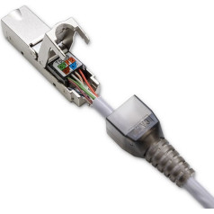 Разъем Rj45 без инструмента stp | cat6 | jack pin | t568b | t568a