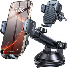 Coolpow мобильный телефон держатель автомобиля 【военного класса и сильнейшие присоски】4-в-1 автомобильное крепление для вентиляции приборно